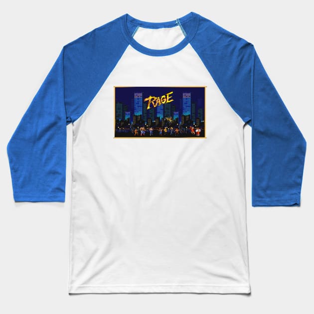 Street of Rage 1991 Baseball T-Shirt by kameleon79